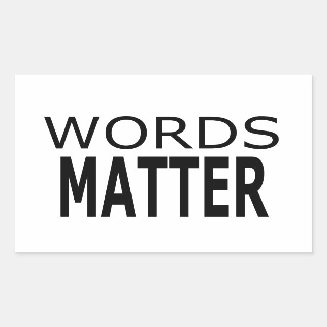 Words Matter Stickers (Front)