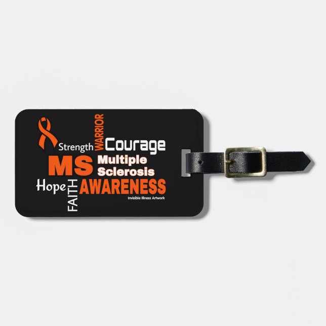 Words...MS Luggage Tag (Front Horizontal)