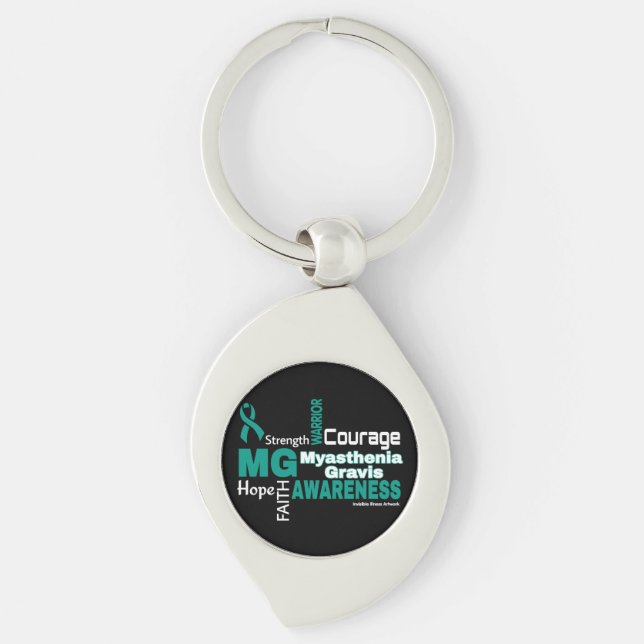 Words...Myasthenia Gravis Key Ring (Front)