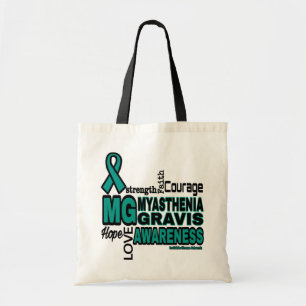 Words...Myasthenia Gravis Tote Bag