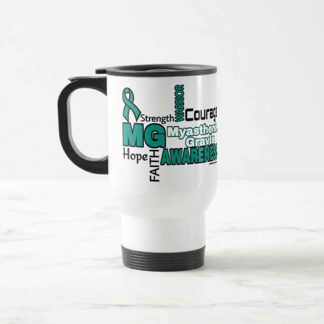 Words...Myasthenia Gravis Travel Mug (Left)