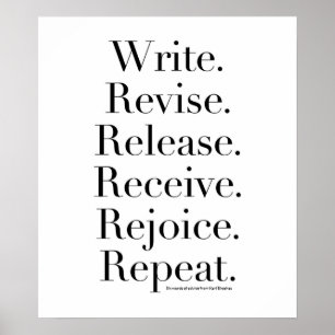 Words of advice for writers - Poster