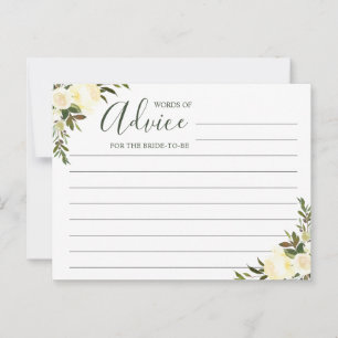 Words of Advice Wisdom Greenery Rustic Floral
