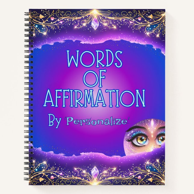 Words Of Affirmation  Notebook (Front)