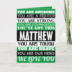 Words Of Encouragement Get Well Soon Green Multi Card