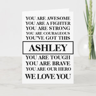 Words Of Encouragement Get Well Soon Personalise Card