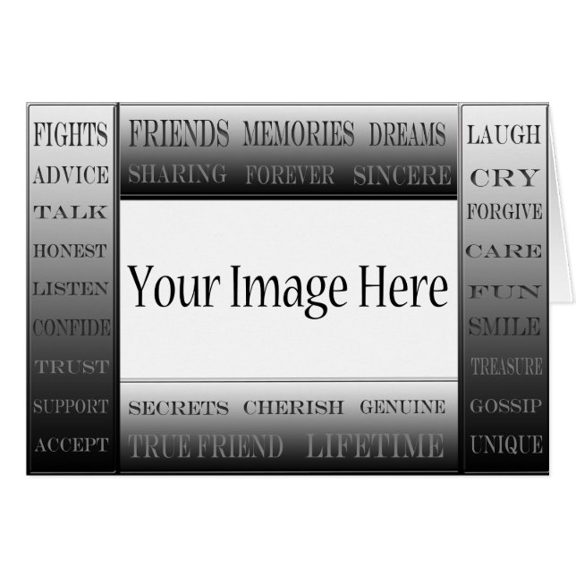 Words Of Friendship-Picture Frame by ShirleyTaylor (Front Horizontal)