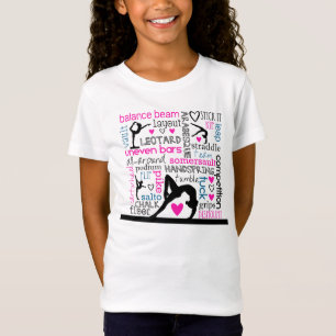 Words of Gymnastics Tri-Colour Terminology T-Shirt