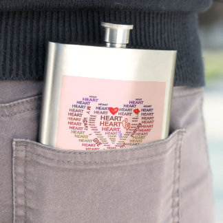 Words of Heart Classic Flask