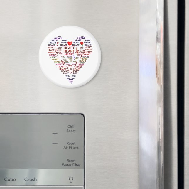 Words of Heart Magnet (In Situ (Fridge))