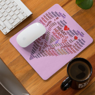 Words of Heart Mouse Mat