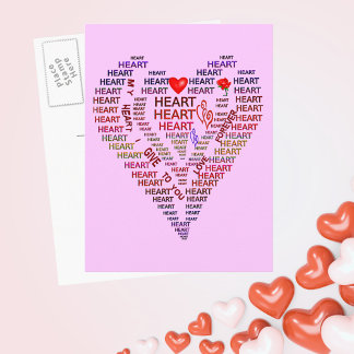 Words of Heart Postcard