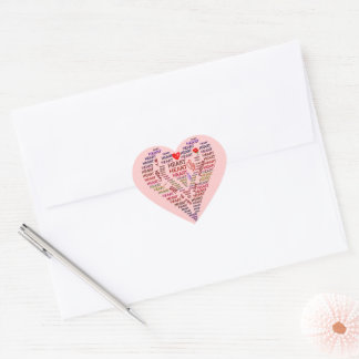 Words of Heart Sticker