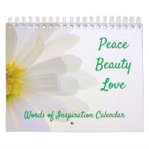 Words of Inspiration Nature Calendar