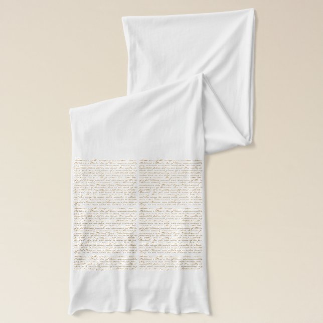 Words of Jane Austen scarf (Left)