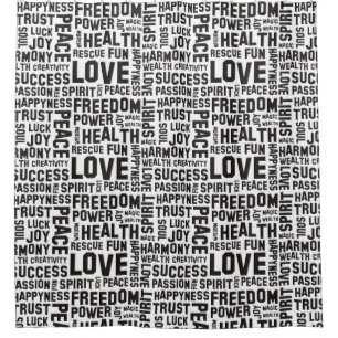 Words Of The Spirit Way black + your backgr. color Shower Curtain