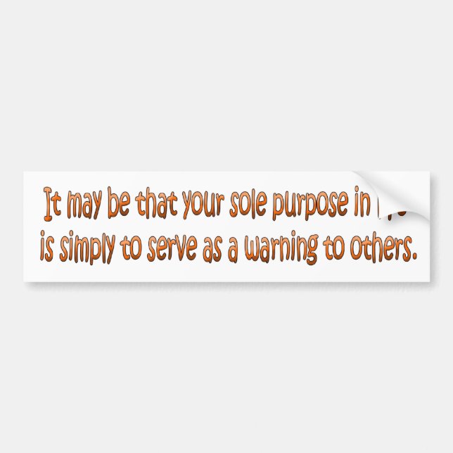 Words of Wisdom 5 Bumper Sticker (Front)