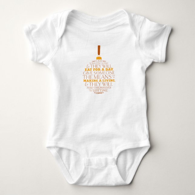 Words of wisdom baby bodysuit (Front)