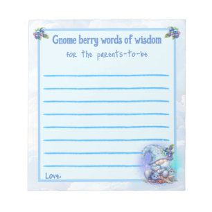 Words of Wisdom for Parents-to-be Notepad