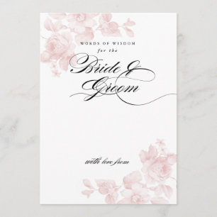 Words of wisdom for the bride Bridal Shower Invitation