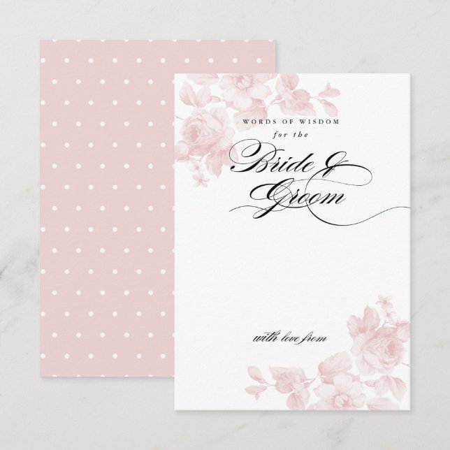 Words of wisdom for the bride | Bridal Shower Invitation (Front/Back)