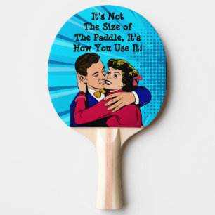 Words of Wisdom Funny Comic Lover's Quote Ping Pong Paddle