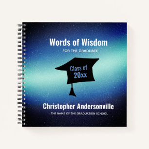 Words of Wisdom Graduation Keepsake Notebook