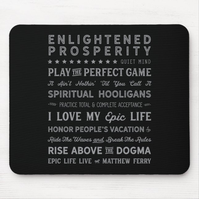 Words of Wisdom Mouse Pad 1 (Front)