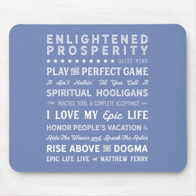 Words of Wisdom Mouse Pad 2 (Front)