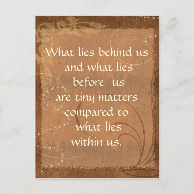 Words of Wisdom Postcard (Front)