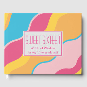 Words of Wisdom SWEET SIXTEEN Pink Guest Book