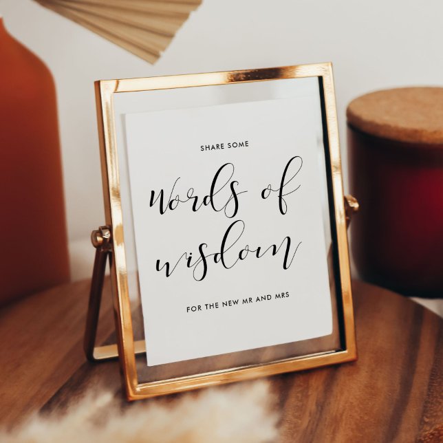 Words of wisdom wedding sign (Creator Uploaded)