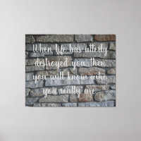 Words of Wisdom "Who you really are" on a