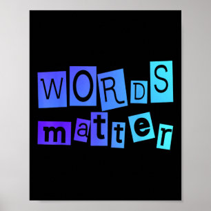 Words Positive Message Fun Novelty Uni T Shirt Poster