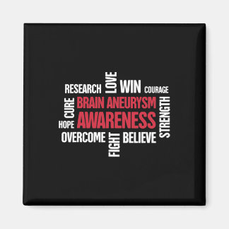 Words Present  Brain Aneurysm Awareness  Magnet