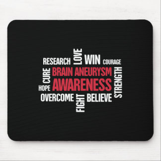 Words Present  Brain Aneurysm Awareness  Mouse Mat