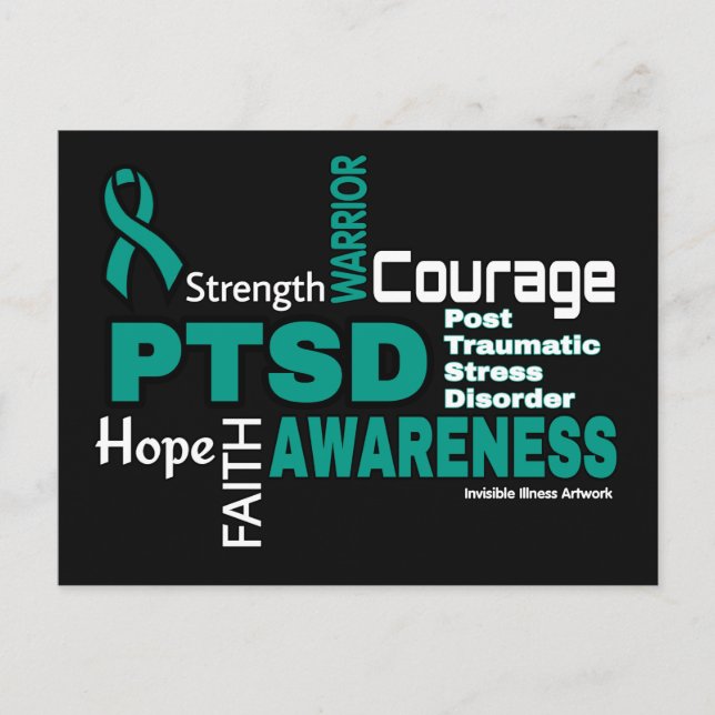 Words...PTSD Postcard (Front)