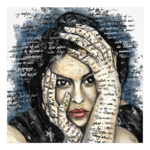 Words Questions Thoughts Photo Print - Paintting