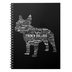 Words T Ways To Describe My French Bulldog Gift Notebook