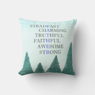 Words to describe Father- Letter to Father Cushion