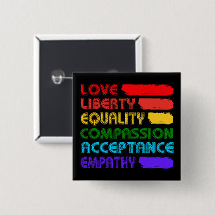 Words To Live By 15 Cm Square Badge