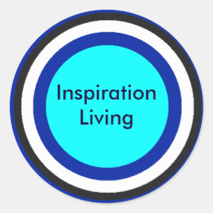 Words To Live By Classic Round Sticker