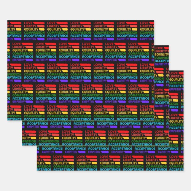 Words To Live By Collection Wrapping Paper Sheet (Set)