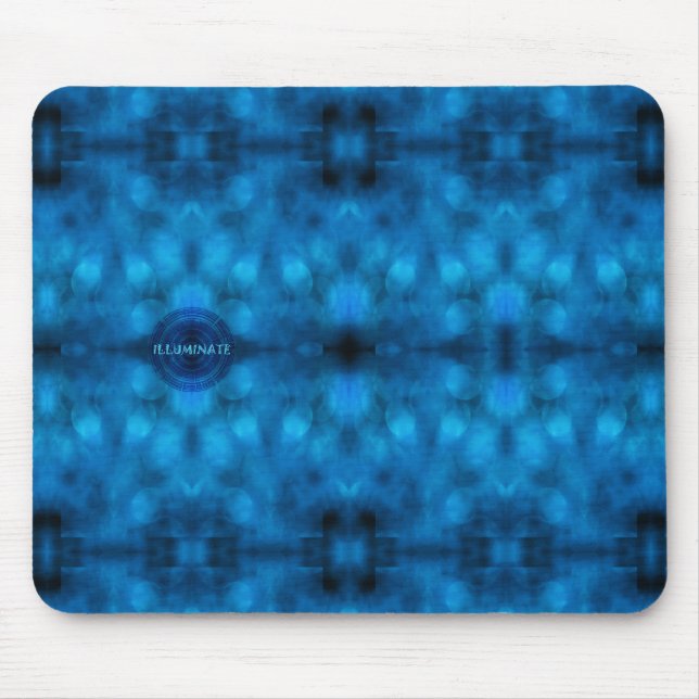 Words to Live By: “ILLUMINATE” Affirmation Art Mouse Mat (Front)