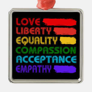 Words To Live By Metal Tree Decoration