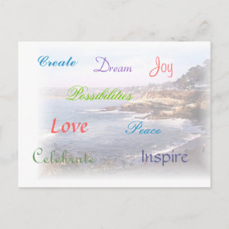 Words to Live by Postcard