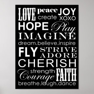 Words To Live By Poster