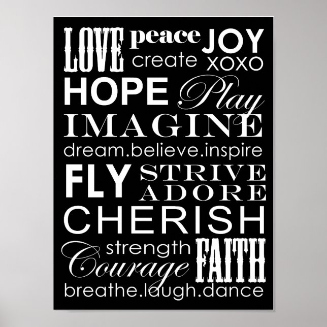 Words To Live By Poster (Front)