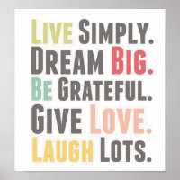 words to live by poster