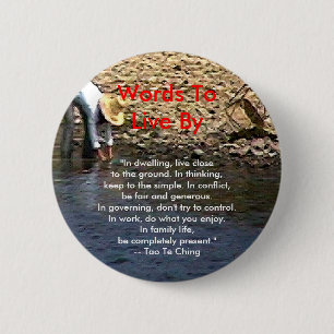 Words To Live By --Tao Te Ching Guilin 2002 Woman 6 Cm Round Badge